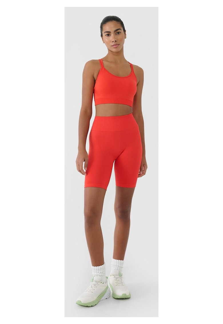 Colanti Femei - Talie Inalta - Push-Up - Rosu - Material Sintetic -