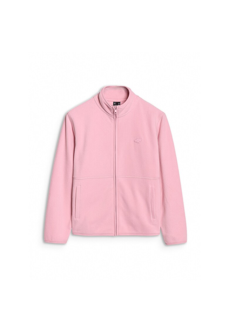Hanorac sport dama guler inalt - roz - fleece - tehnologie 4FWarm