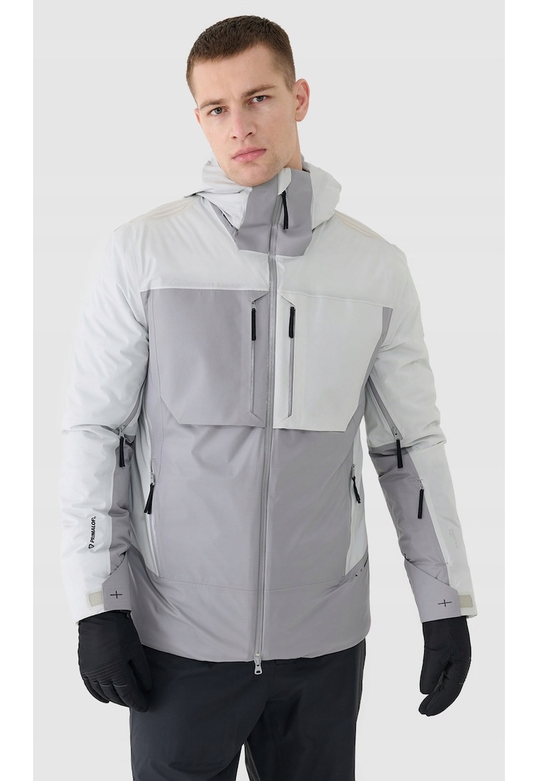 Geaca de schi gri - umplutura Primaloft - membrana Pertex 20000/2000