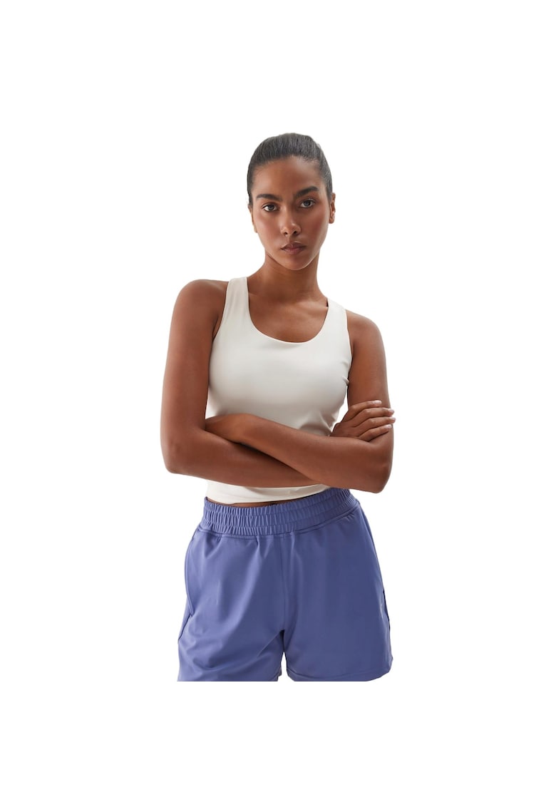 Maiou sport dama uscare rapida - sintetic/elastan - alb -