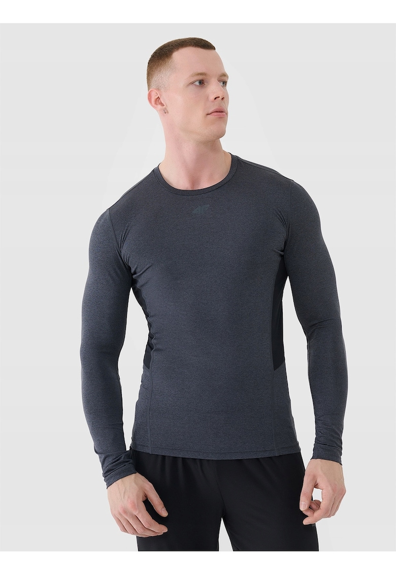 Bluza de antrenament maneca lunga - uscare rapida - gri