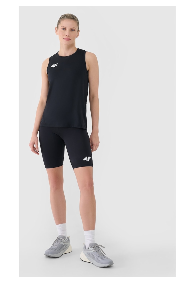 Colanti de antrenament pentru femei slim fit - tehnologie 4FDry - negru - material sintetic