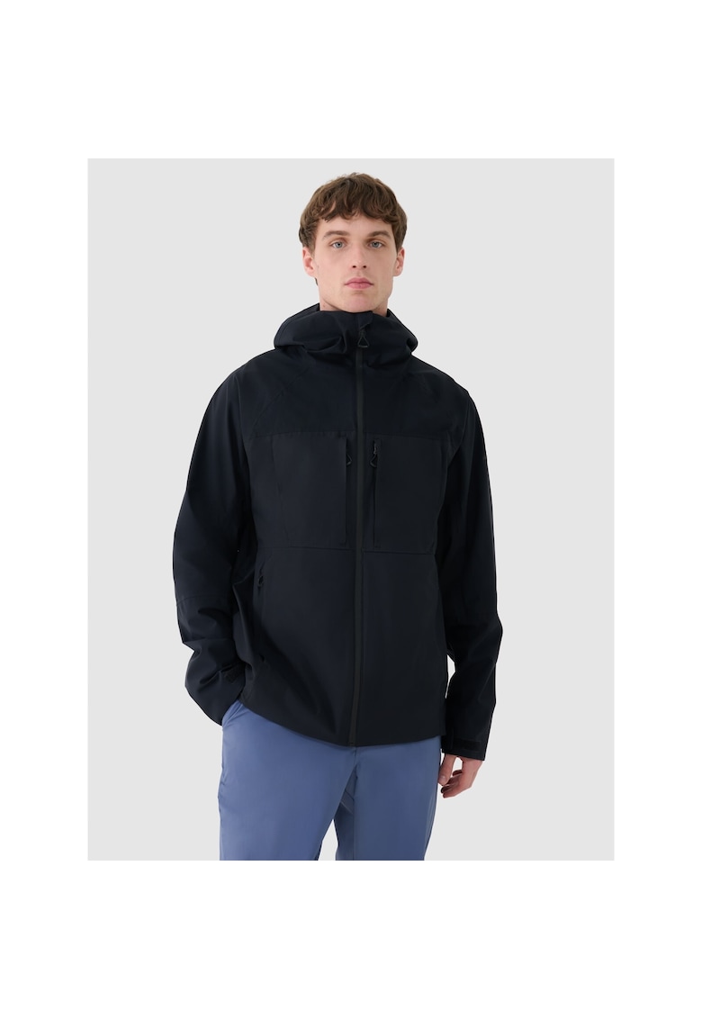 Jacheta trekking barbati Poliester - NeoDry 10000 - impermeabila - neagra