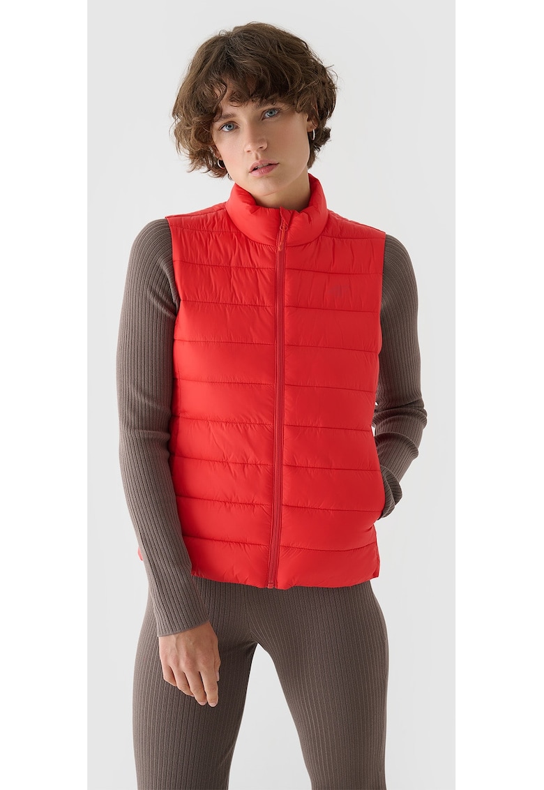 Vesta Femei Slim Coral Matlasat Sportstyle AW24 Umplutura Sintetica Refolosita Hidrofoba