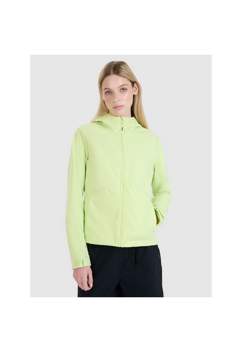 Jacheta softshell femei NeoDry 5000 - verde - gluga - impermeabila
