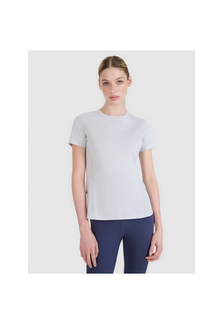 Tricou alergare montanta dama - Textil - Gri