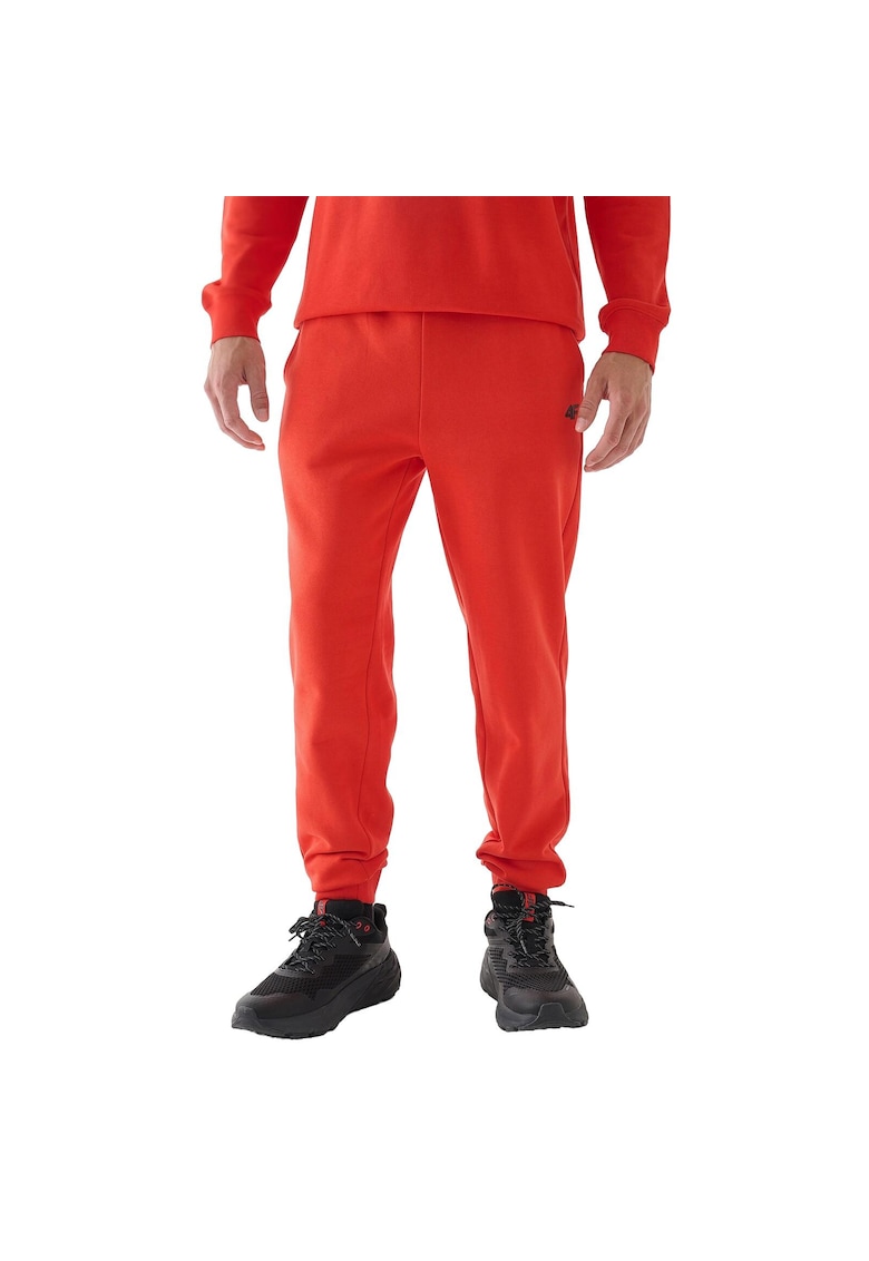 Pantaloni Jogger Casual Barbati - Bumbac 80% - Portocaliu - Talie Reglabila - Confort si Durabilitate 280 gsm