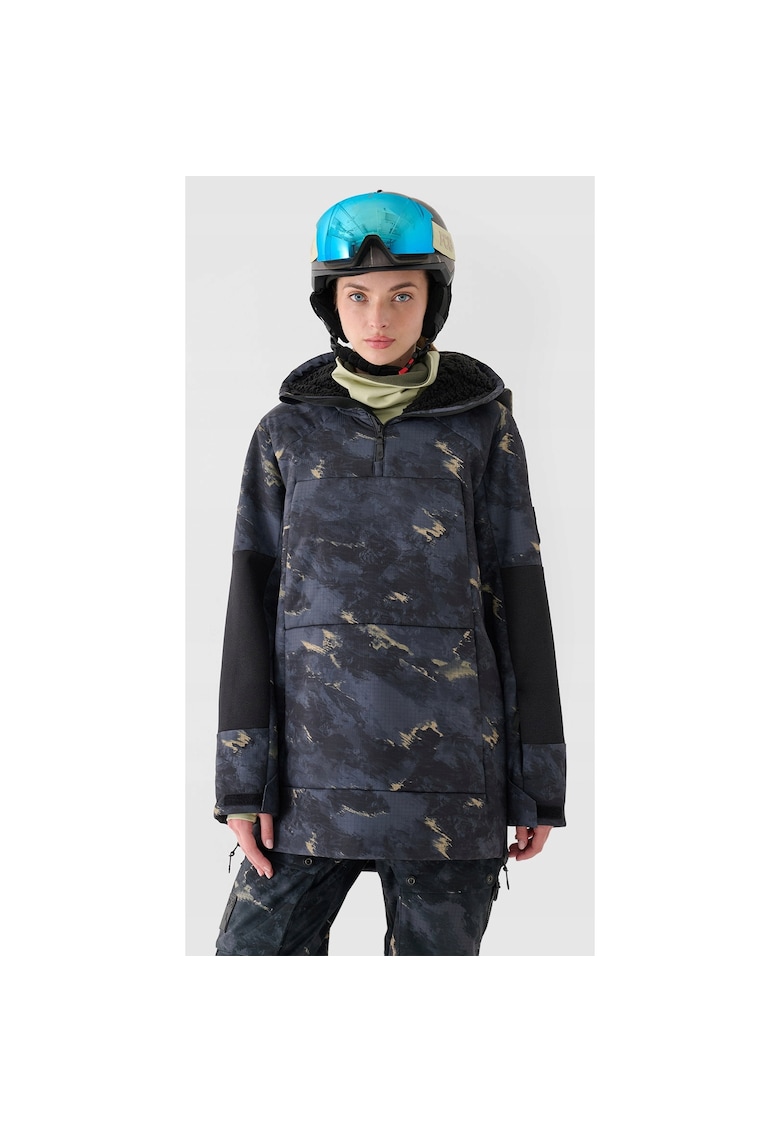 Geaca snowboard femei NeoDry - impermeabila - respirabila - gluga ajustabila - bleumarin - sezon toamna-iarna 2024