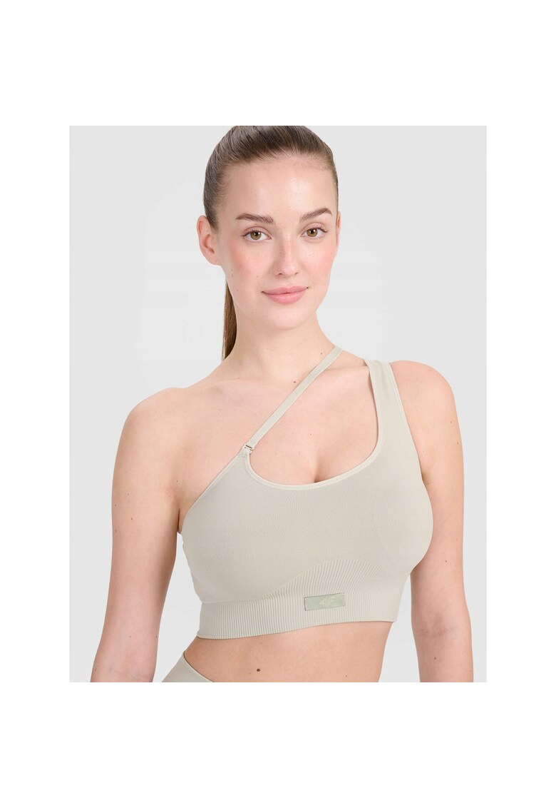 Bustiera sport pentru antrenament - elastan/sintetic - bej