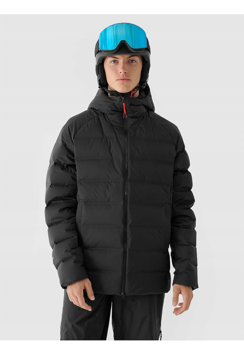 Geaca de iarna PRO - puf natural - impermeabila - neagra - barbati