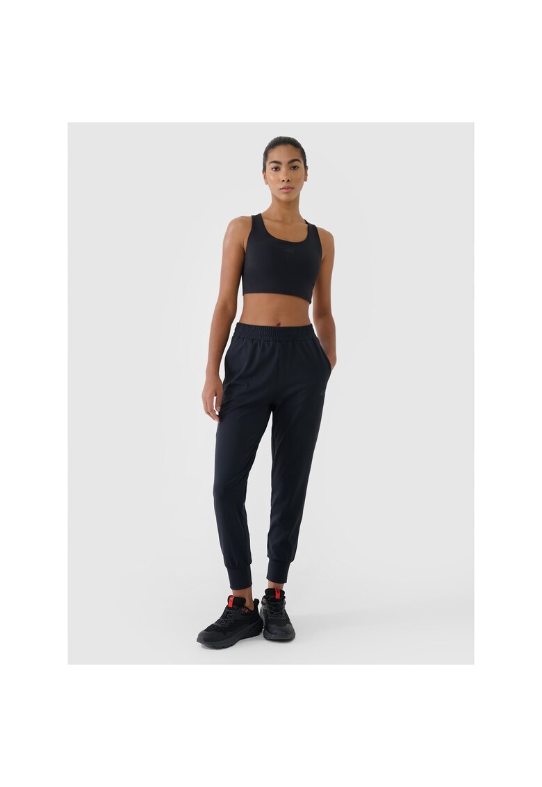 Pantaloni sport dama negru - uscare rapida - elastici