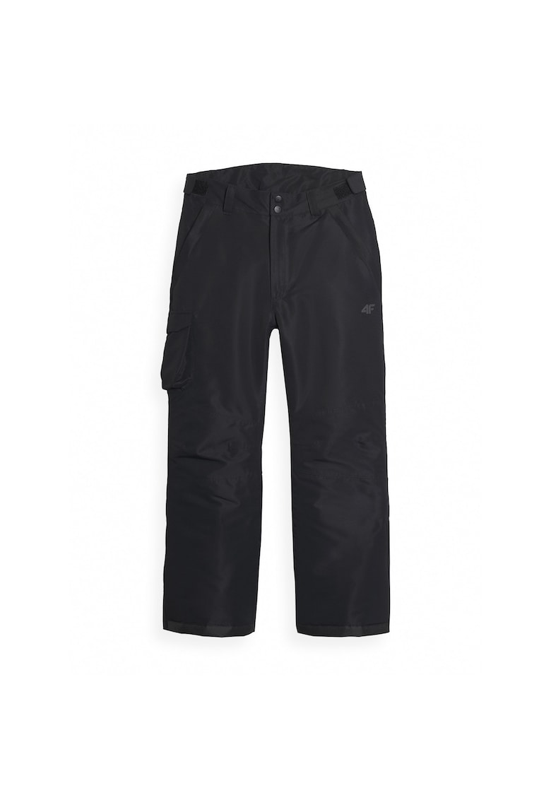 Pantaloni snowboard copii - poliester - negru -