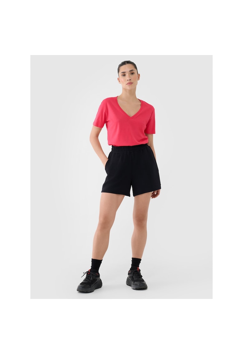 Pantaloni sport dama - ciclism - negru - scurti