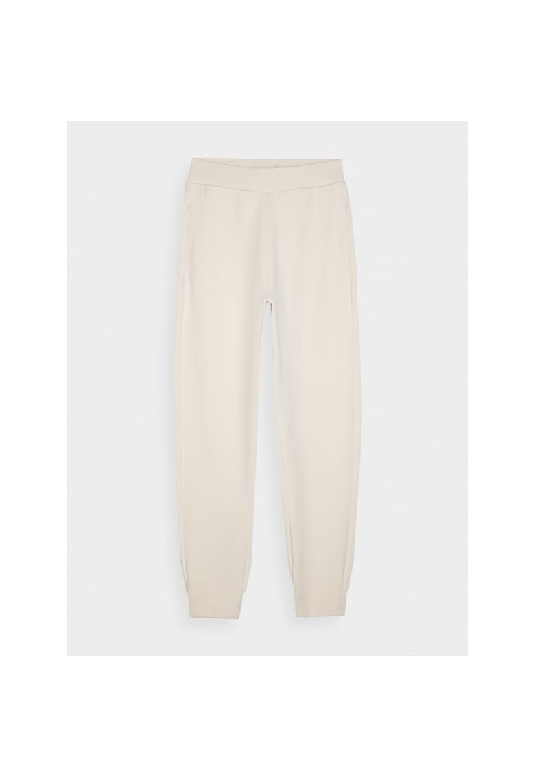 Pantaloni Jogger Femei Crem Bumbac SportStyle XS-XXL