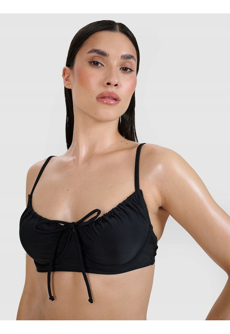 Top de baie dama -  bikini - sintetic - negru