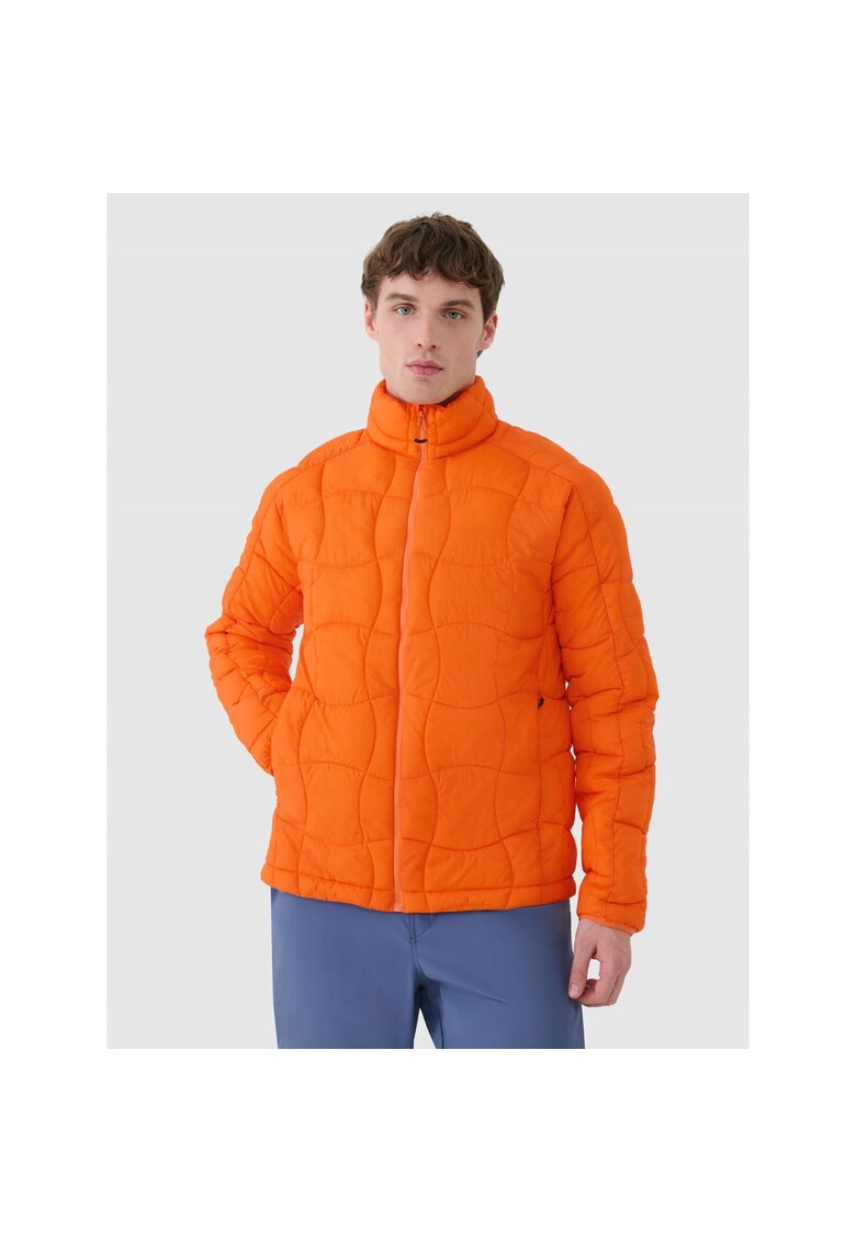 Jacheta trekking barbati Poliester - Primaloft Silver - ultrausoara - portocalie