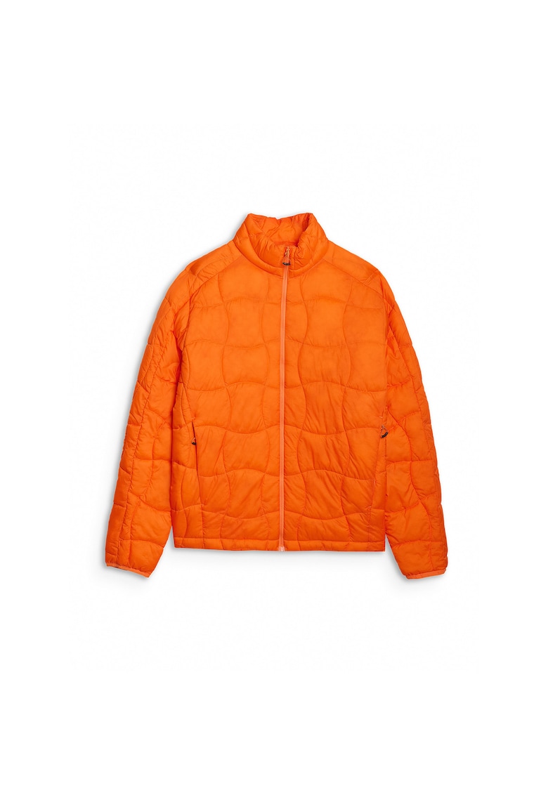 Jacheta trekking barbati Poliester - Primaloft Silver - ultrausoara - portocalie