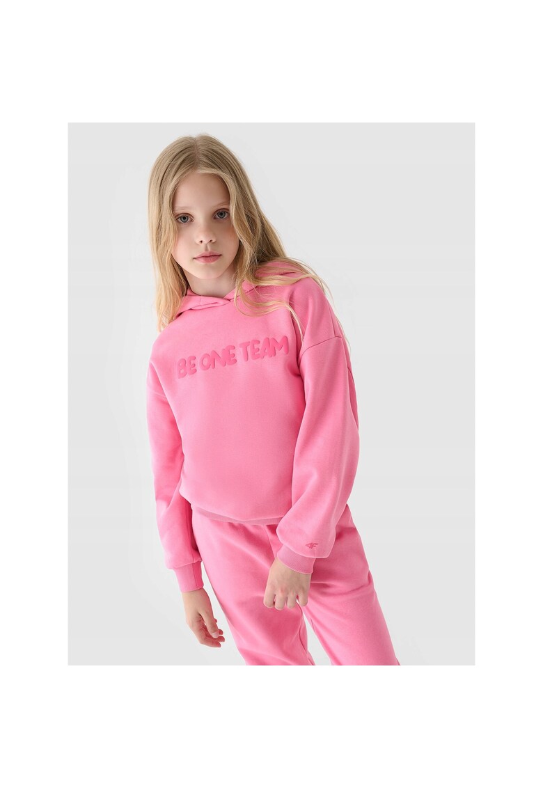 Hanorac pentru fete - roz - bumbac