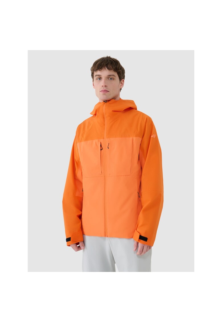 Jacheta trekking barbati Poliester - NeoDry 10000 - portocalie - impermeabila - respirabila