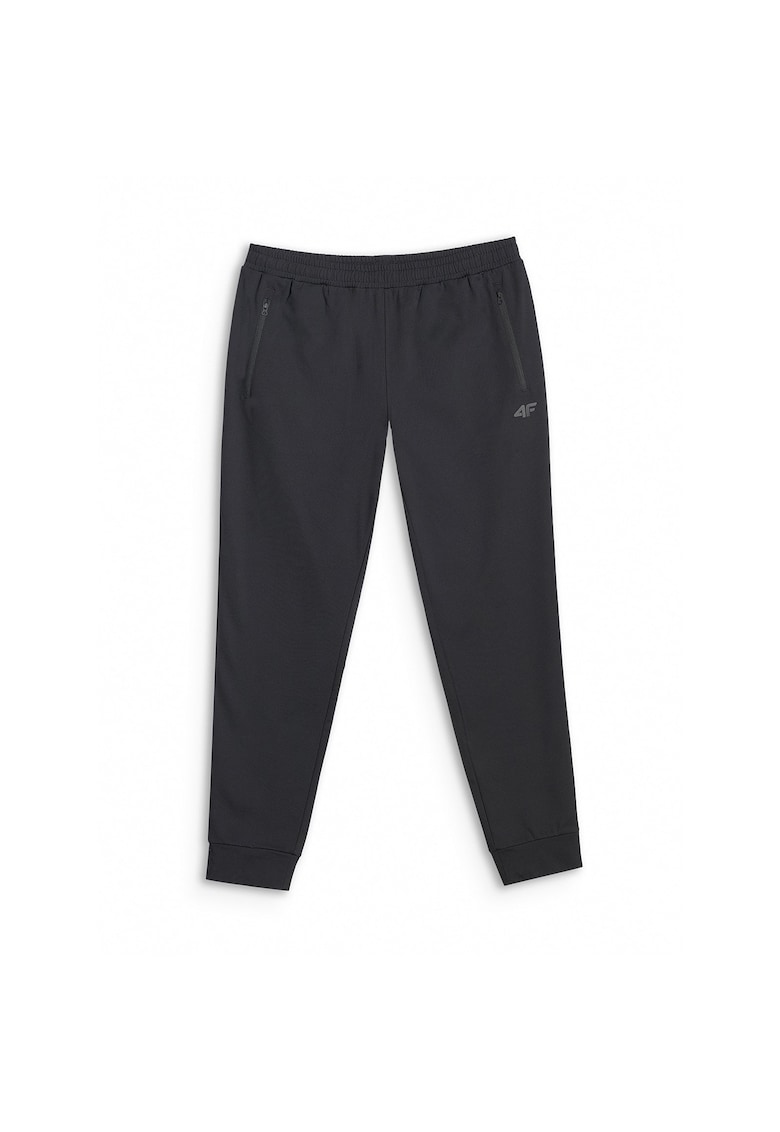 Pantaloni sport barbati antrenament - culoare neagra - material respirabil