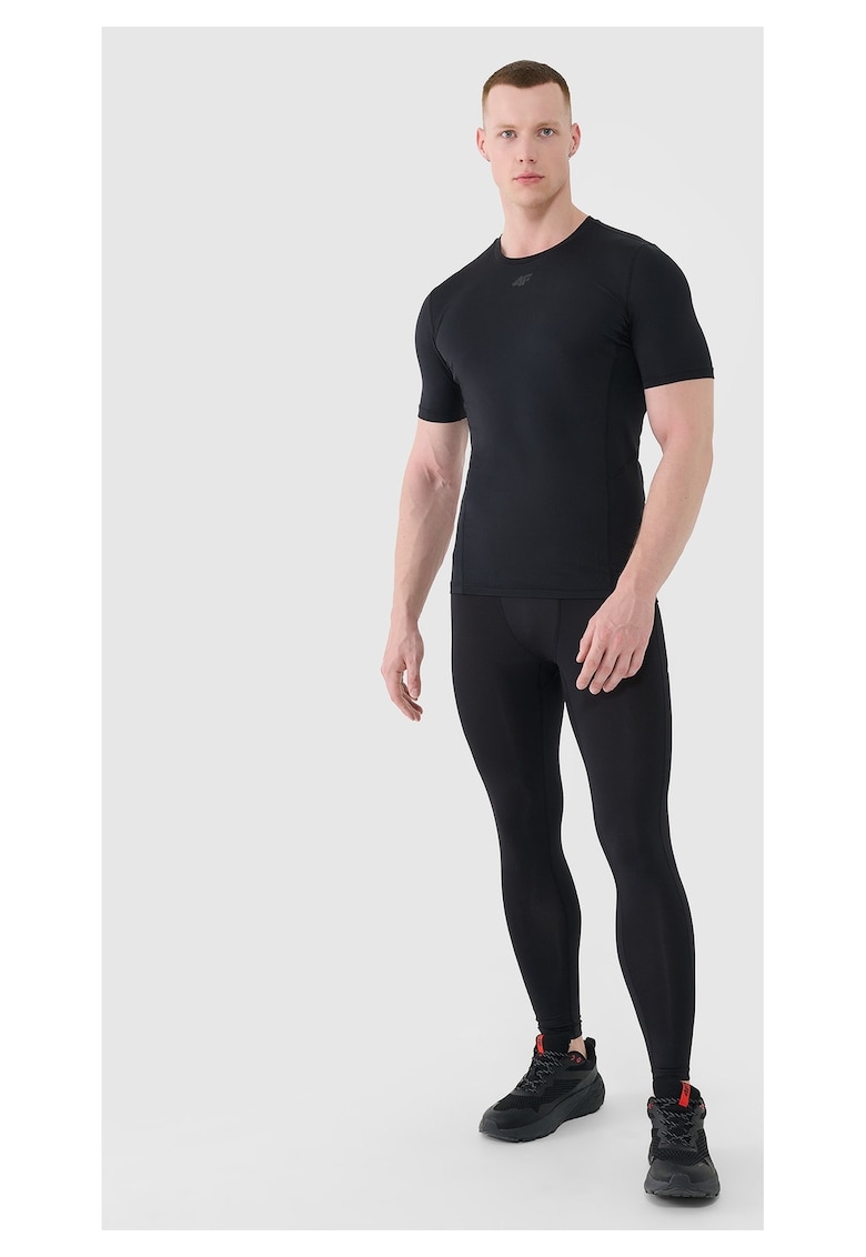Colanti de antrenament negru - uscare rapida - material reciclat