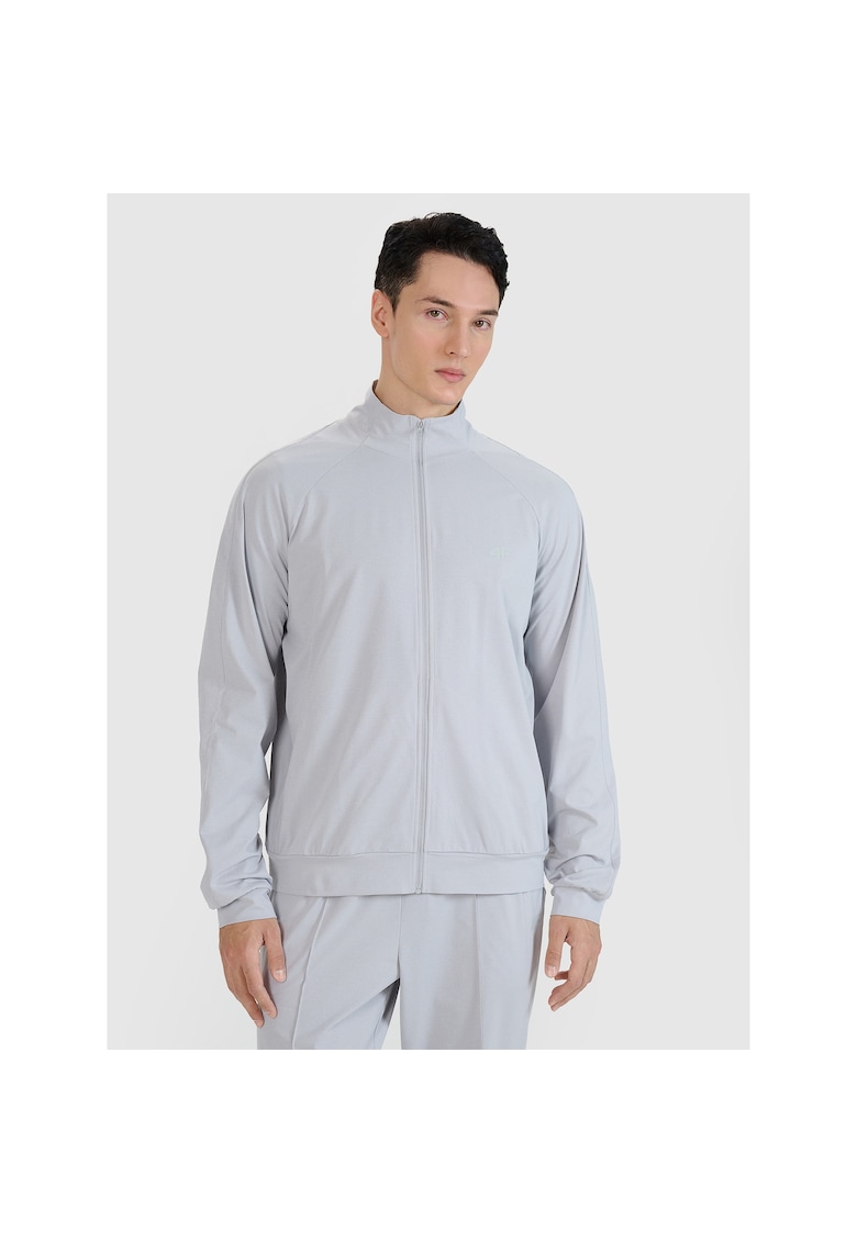 Hanorac sport barbati Gri - cu fermoar -