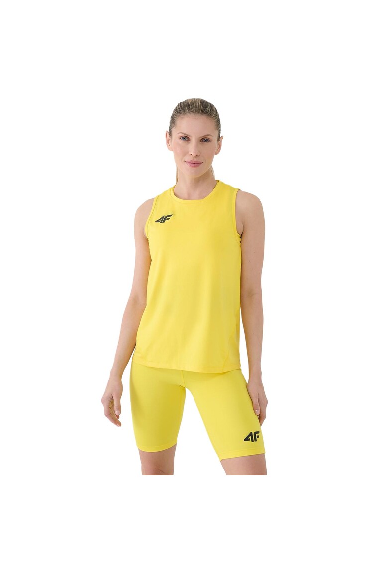 Maiou antrenament femei - uscare rapida - sintetic/elastan - galben -