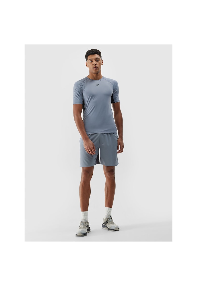 Pantaloni sport barbati - scurti - uscare rapida - gri -