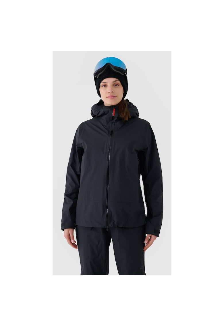 Jacheta de schi de tura femei NeoDry impermeabila - croiala normala - gluga ajustabila - negru - poliester