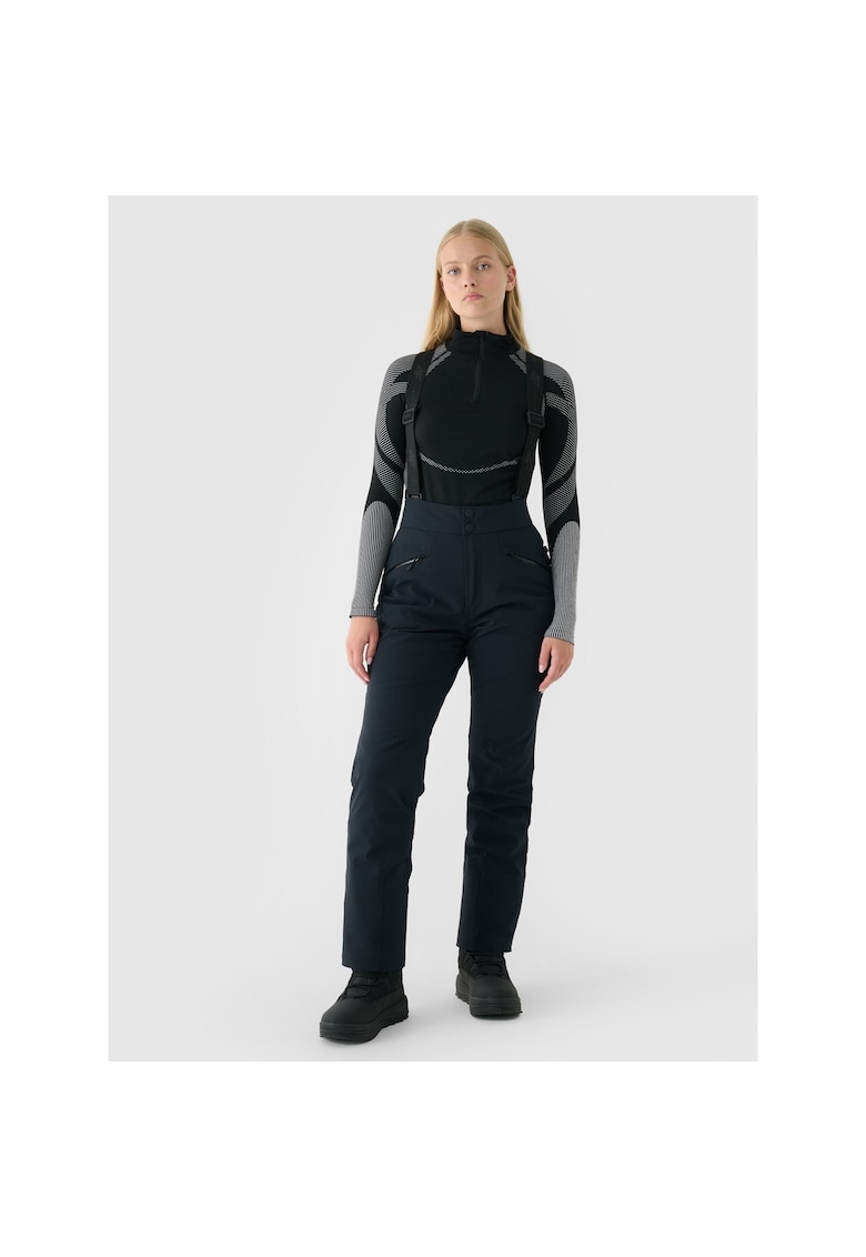 Pantaloni sport dama culoare neagra - material rezistent