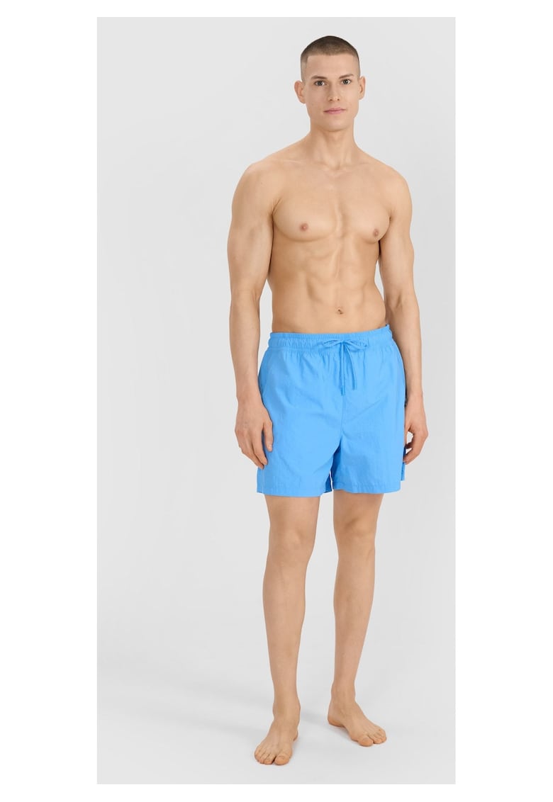 Pantaloni de baie barbati albastru - sintetic - uscare rapida - Pantaloni de baie barbati albastru - sintetic - uscare rapida -