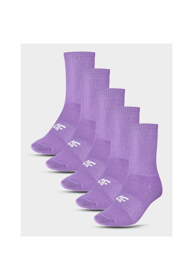 Set 5 perechi de Sosete Copii UNISEX 38-40 - Bumbac si Poliamida Confortabile - Gama Multicolor - SportStyle - JUNIOR