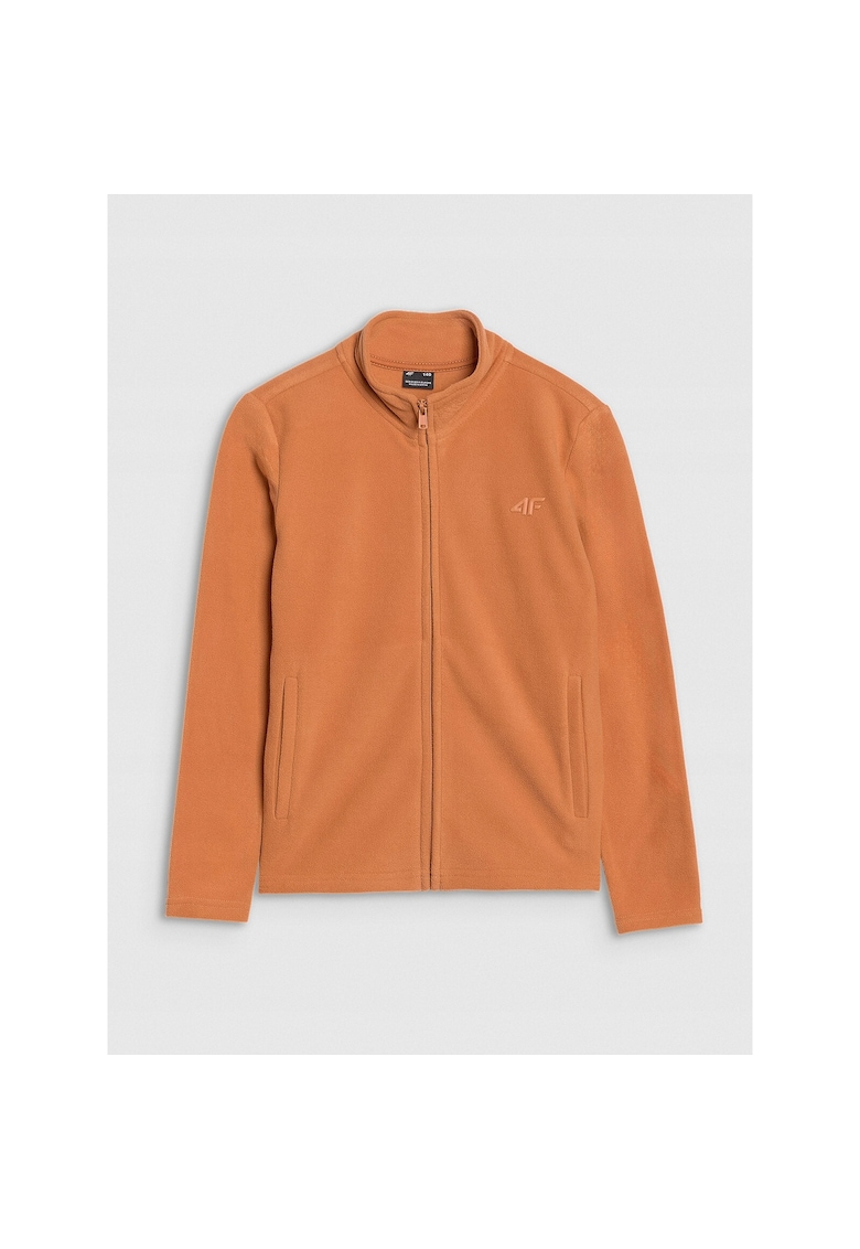 Jacheta sport baieti - Fleece - Maro deschis