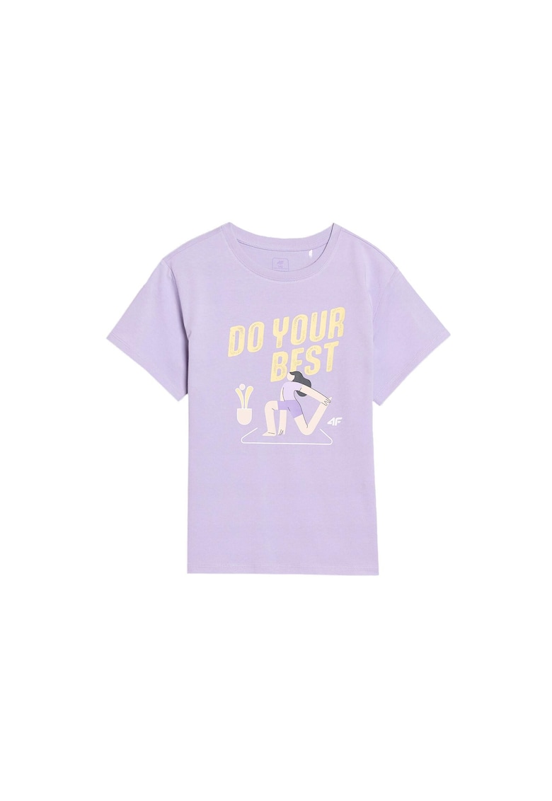 Tricou fete JRSS25TTSHF2644 - 4F - Bumbac - Violet