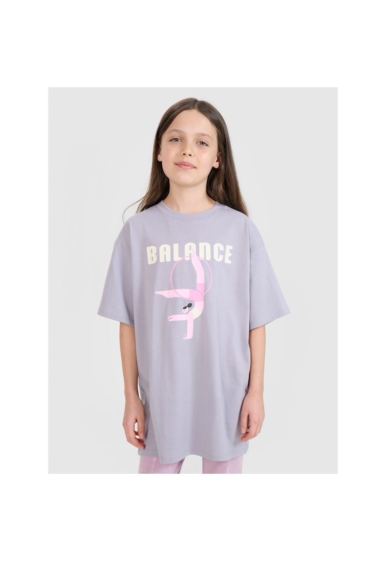 Tricou pentru fete Bumbac - Gri - Gri