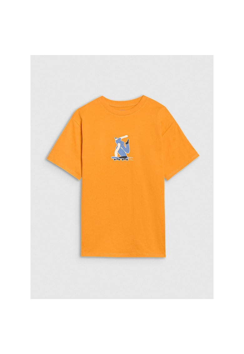 Tricou copii - supradimensionat - portocaliu - bumbac
