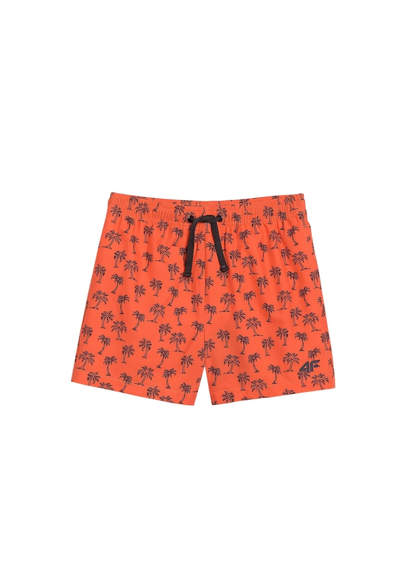 Pantaloni scurti de baie baieti - poliester - portocalii - uscare rapida