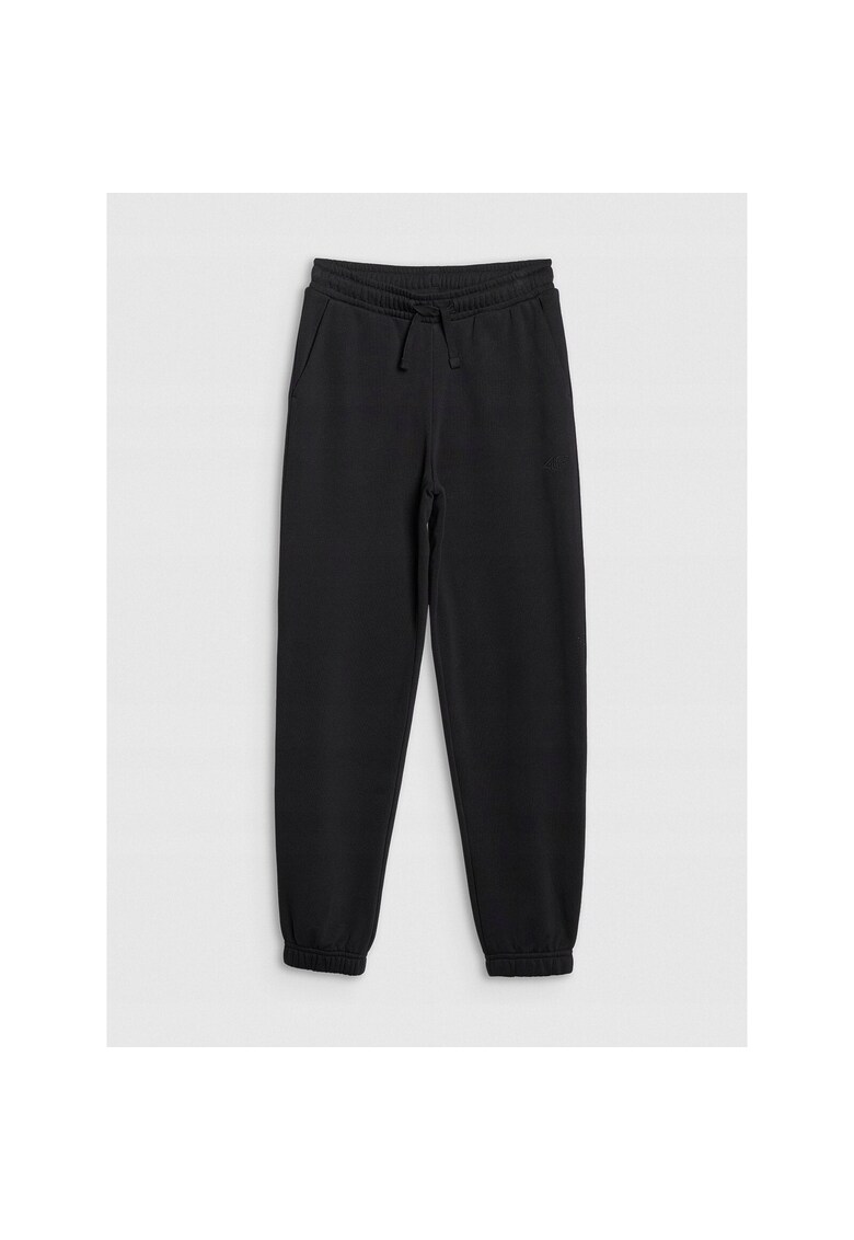 Pantaloni sport copii - negru - stil sportiv - textil pentru fete