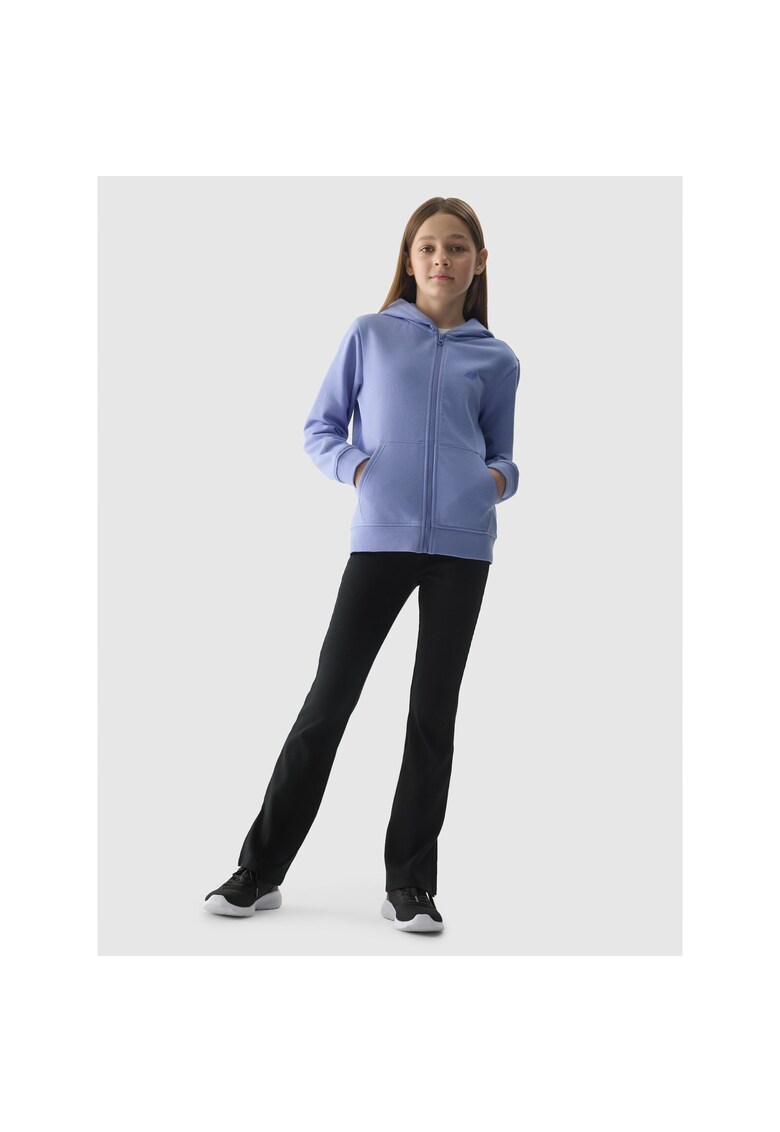 Hanorac fete - Bumbac/Poliester - Albastru violet