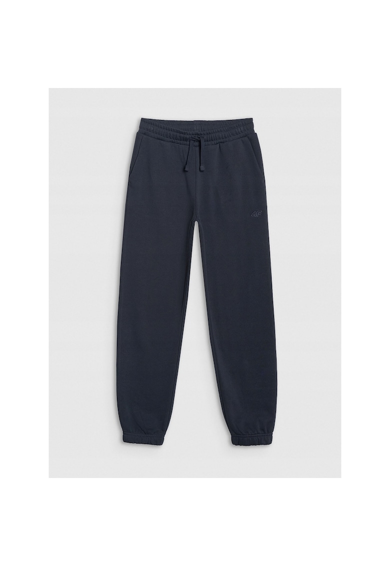 Pantaloni sport copii - albastru marin - stil sportiv - textil - pentru fete