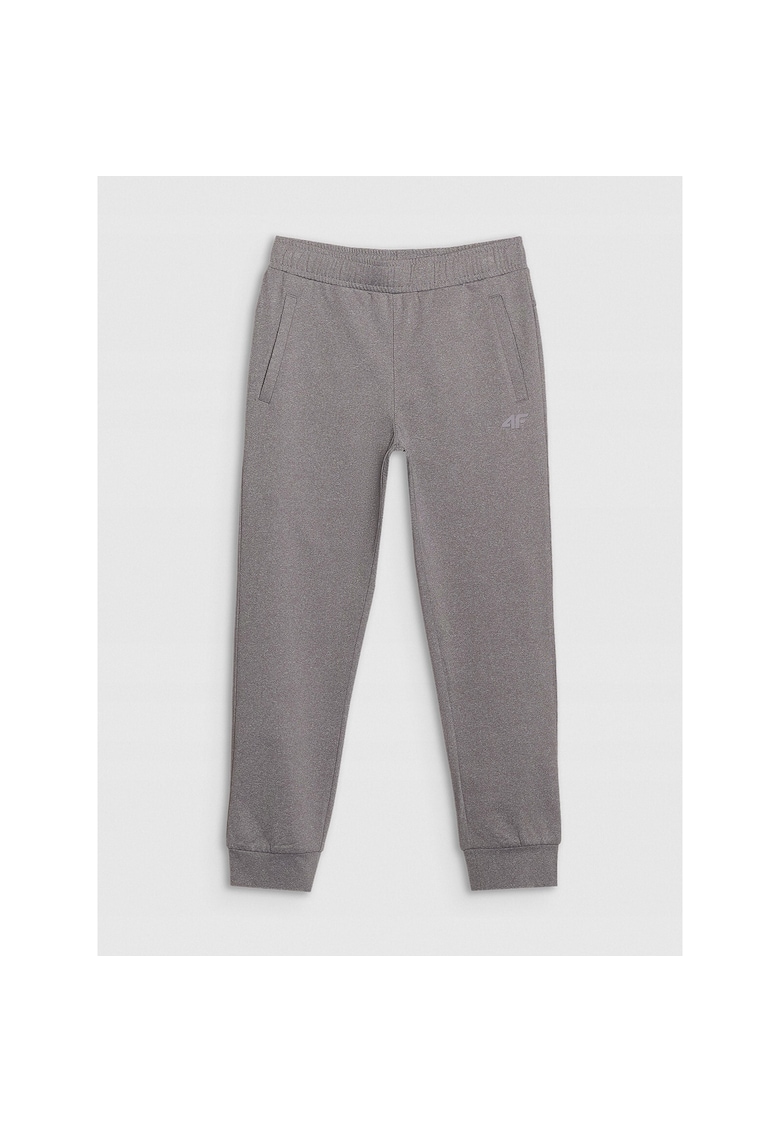 Pantaloni sport pentru baieti - uscare rapida - gri - material sintetic