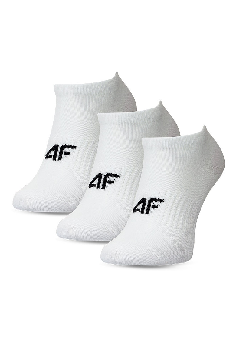 4f Sosete pentru fete - set de 3 - alb - bumbac - casual