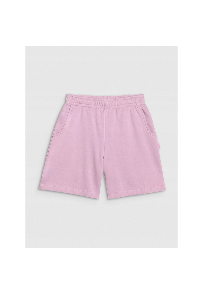 Sort sport casual junior pentru fete violet deschis - marime 122 - croiala regular - bumbac-poliester - buzunare laterale - gama sportstyle - sezon SS25