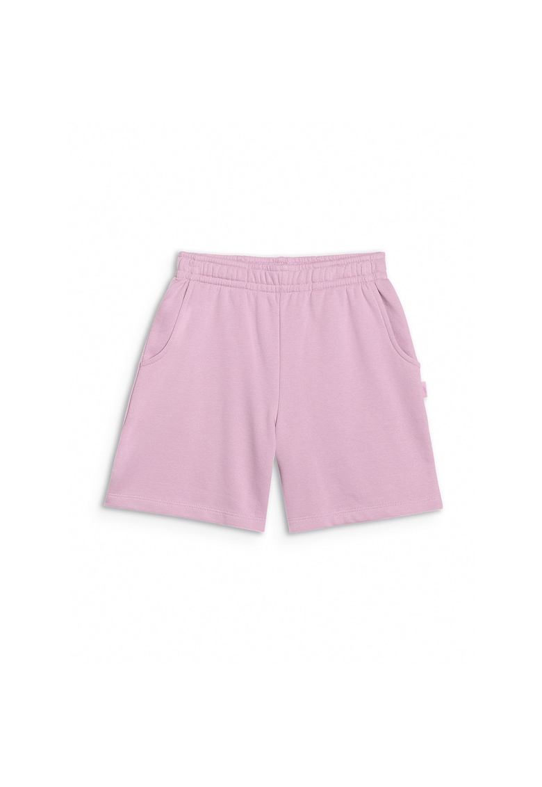 Pantaloni scurti copii - bumbac - violet - croiala normala - fara captuseala