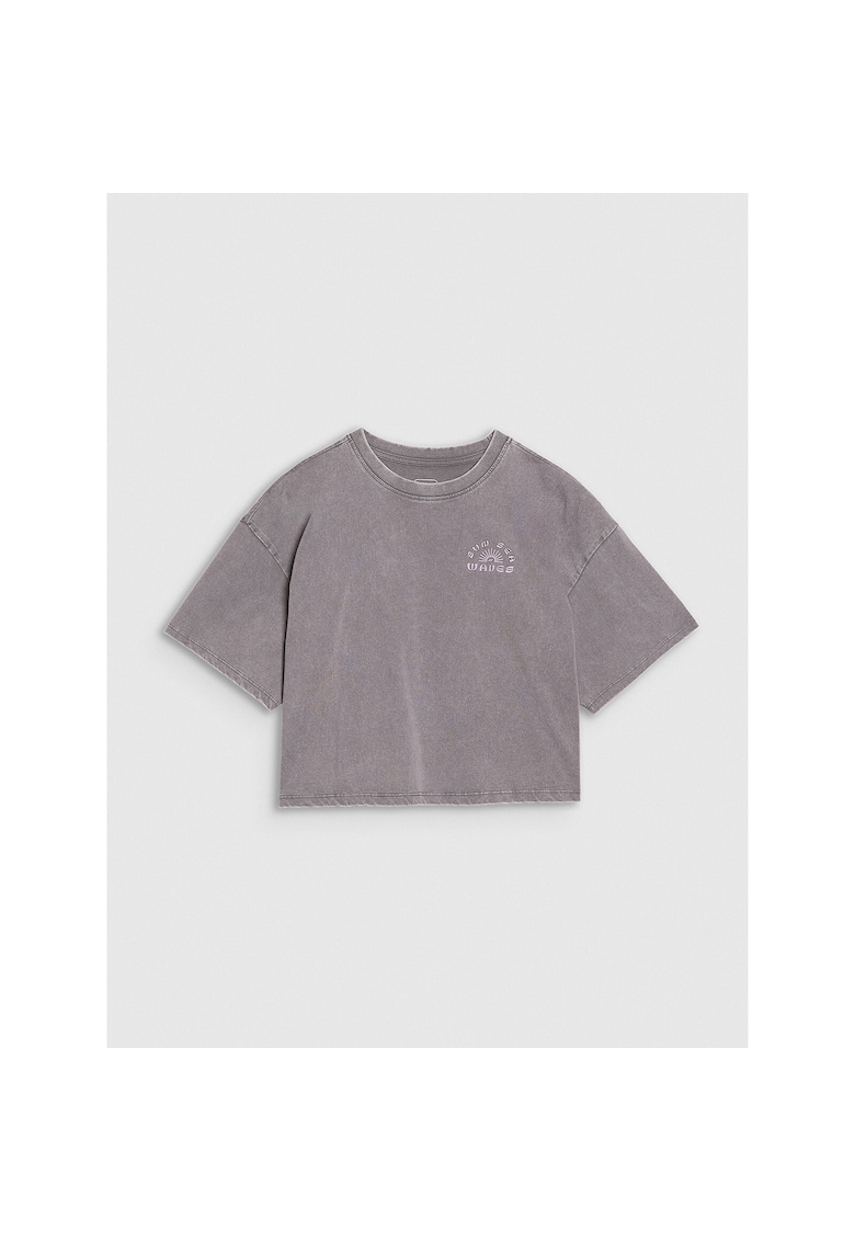 Tricou fete JWSS25TTSHF1868-25S - 4F - Bumbac - Gri