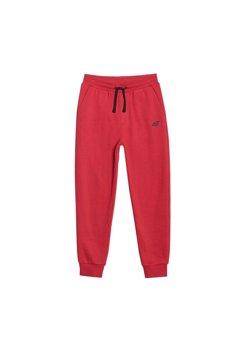 Pantaloni sport copii - bumbac/poliester - rosu