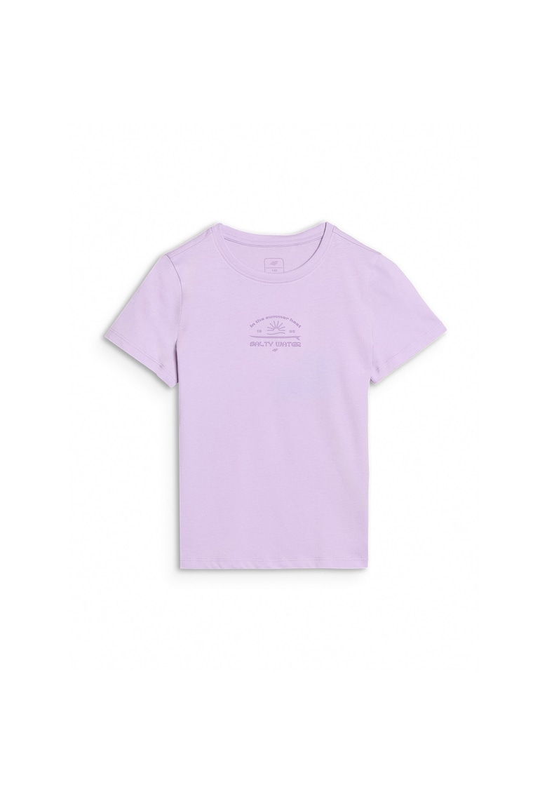 Tricou fete JWSS25TTSHF1871-52S - 4F - Bumbac - Violet