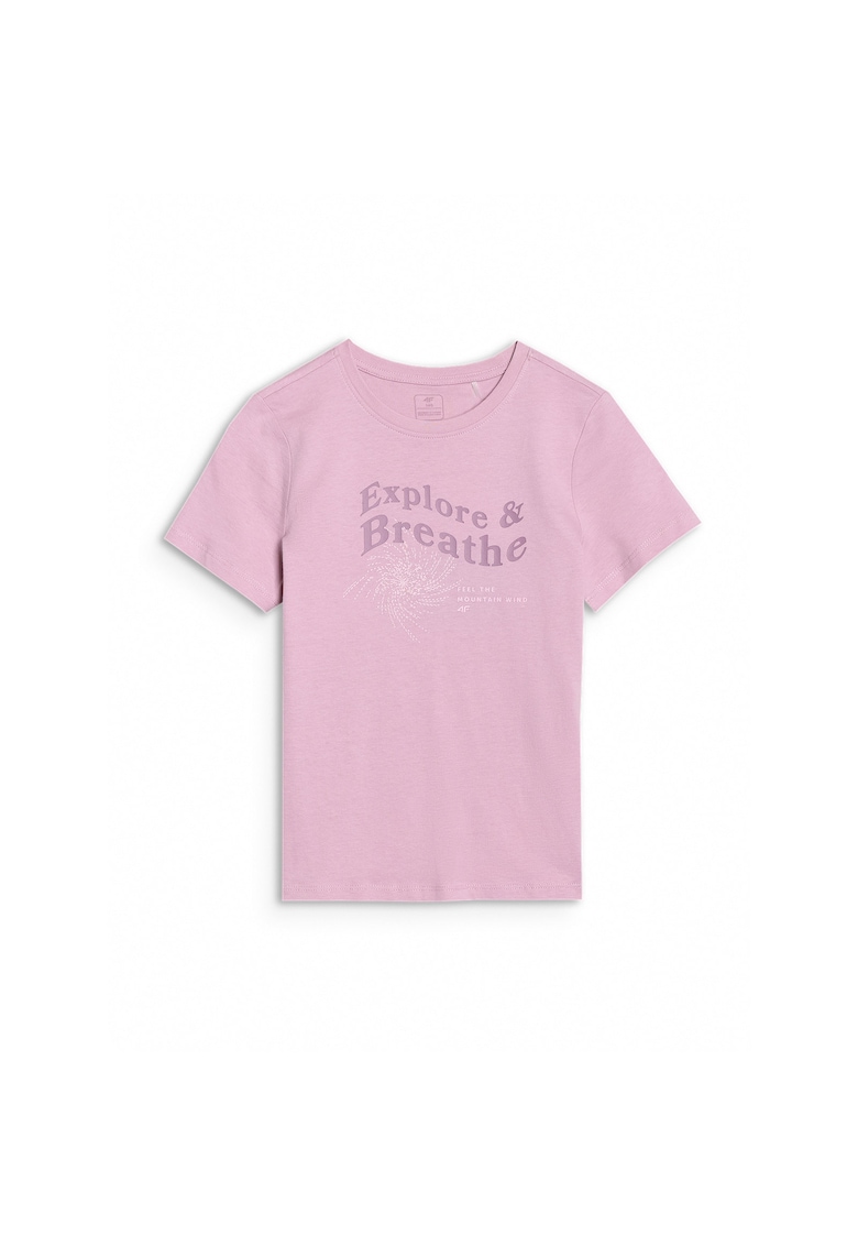Tricou fete JWSS25TTSHF1854-52S - 4F - Bumbac - Violet