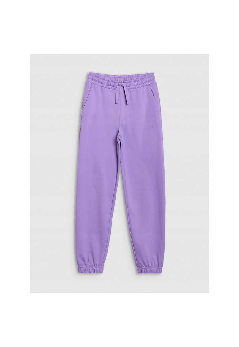 Pantaloni sport copii  violet - croiala oversize - material bumbac