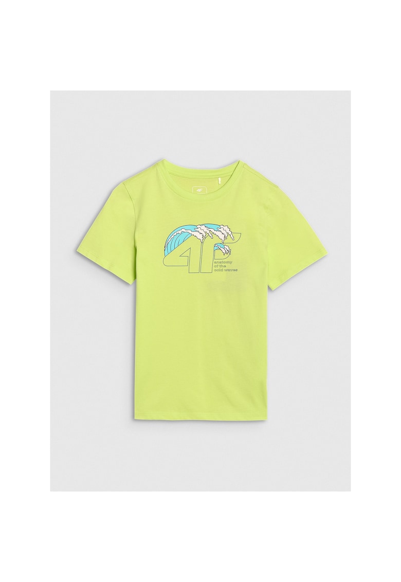 Tricou copii bumbac imprimeu - Verde